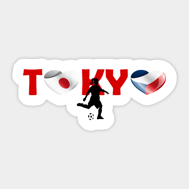 Sports, Football, Czechia in Tokyo! Sticker by ArtDesignDE